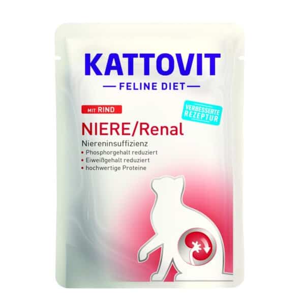 KATTOVIT Rein​/​Renal avec Boeuf pour chats 85g