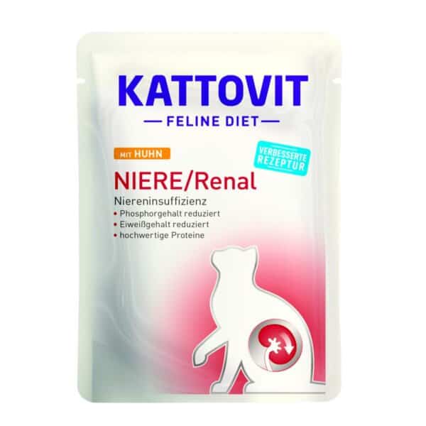 KATTOVIT Rein​/​Renal avec Poulet pour chats 85g
