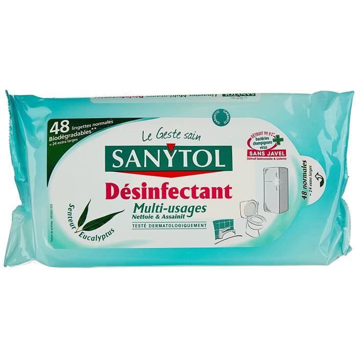 SANYTOL Lingettes Multi-usages Désinfectantes