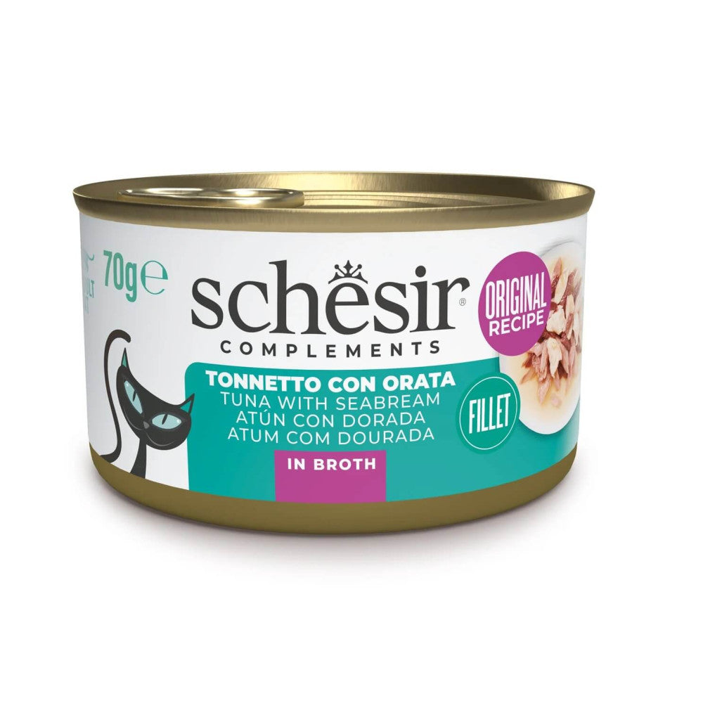 SCHESIR Boîte Bouillon Thon Dorade 70g