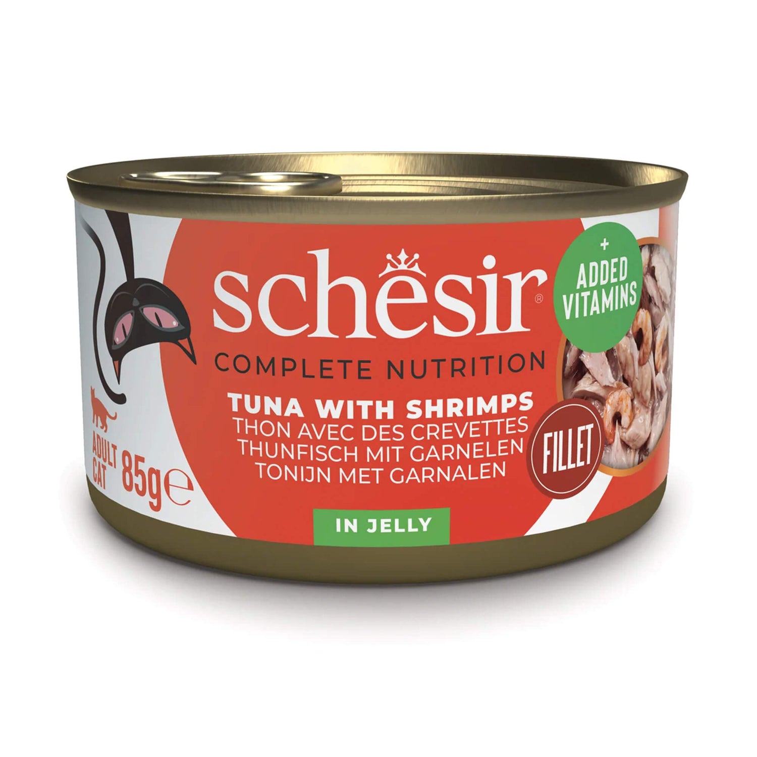 SCHESIR Boîte Gelée Thon Crevettes 85g