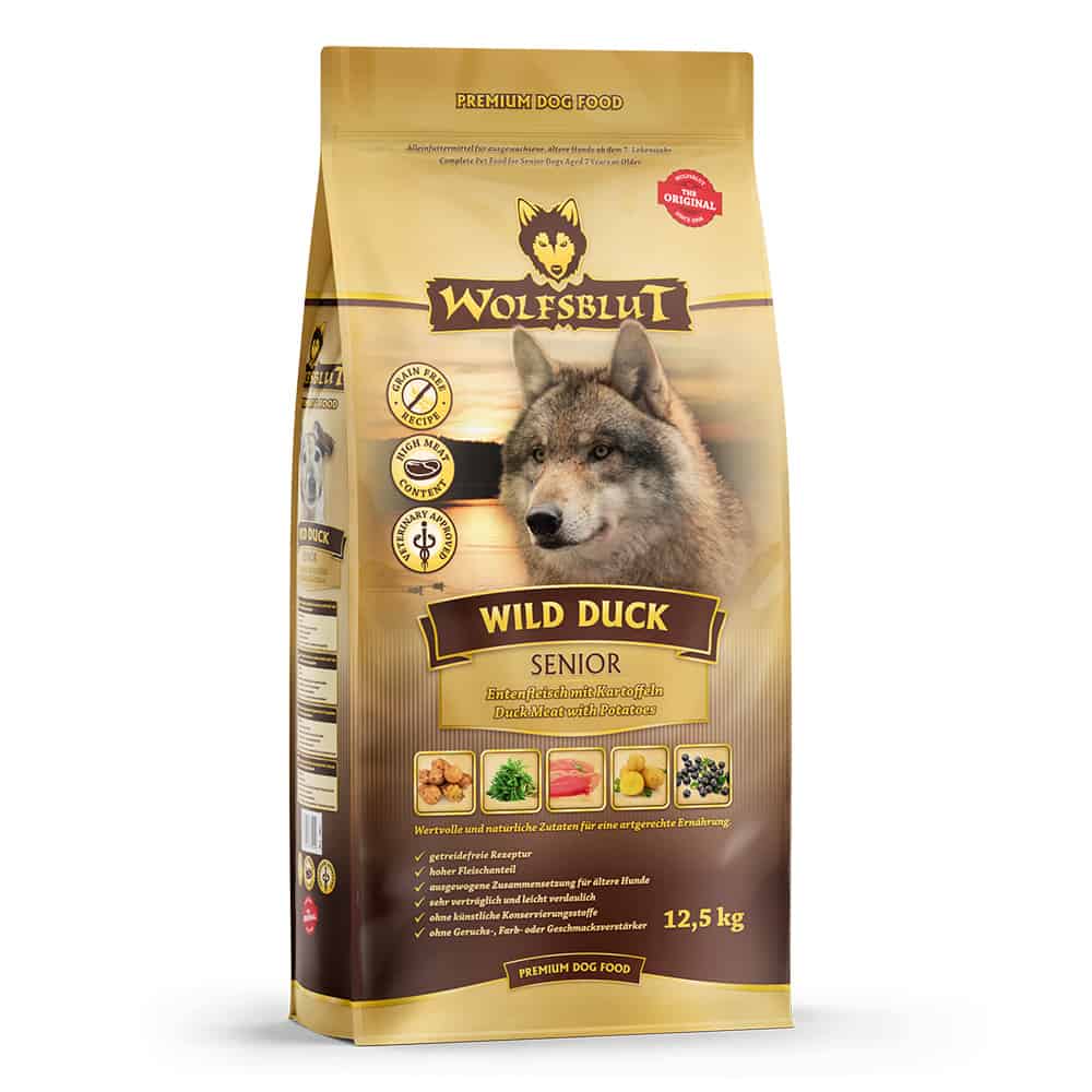 WOLFSBLUT Senior Wild Duck - Canard avec Pomme de Terre