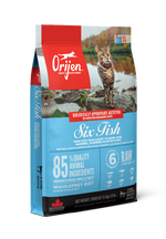 ORIJEN Six Fish chat — packshot officiel