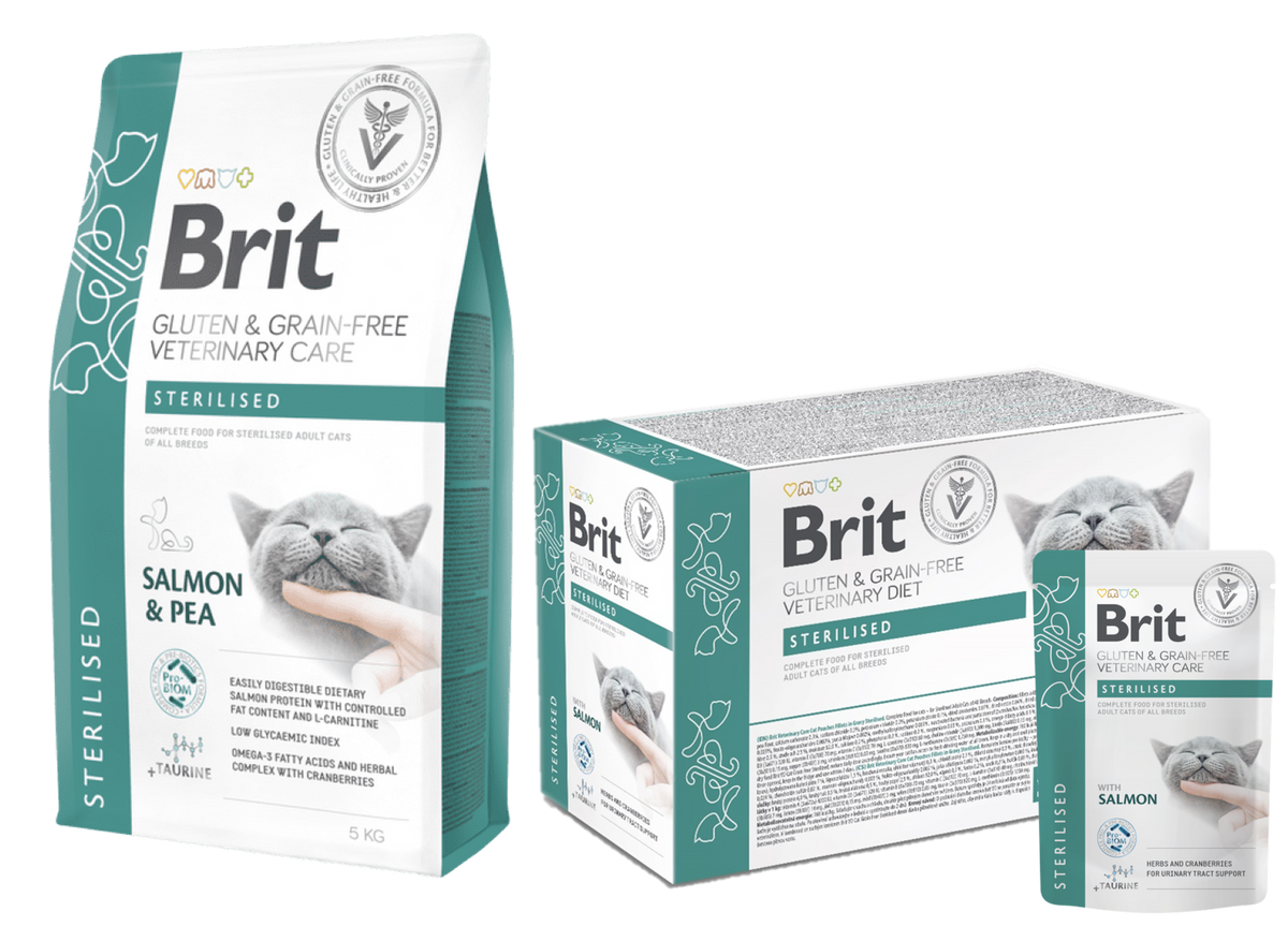 Brit Veterinary Diet Cat Filets Sterilized 12x85g