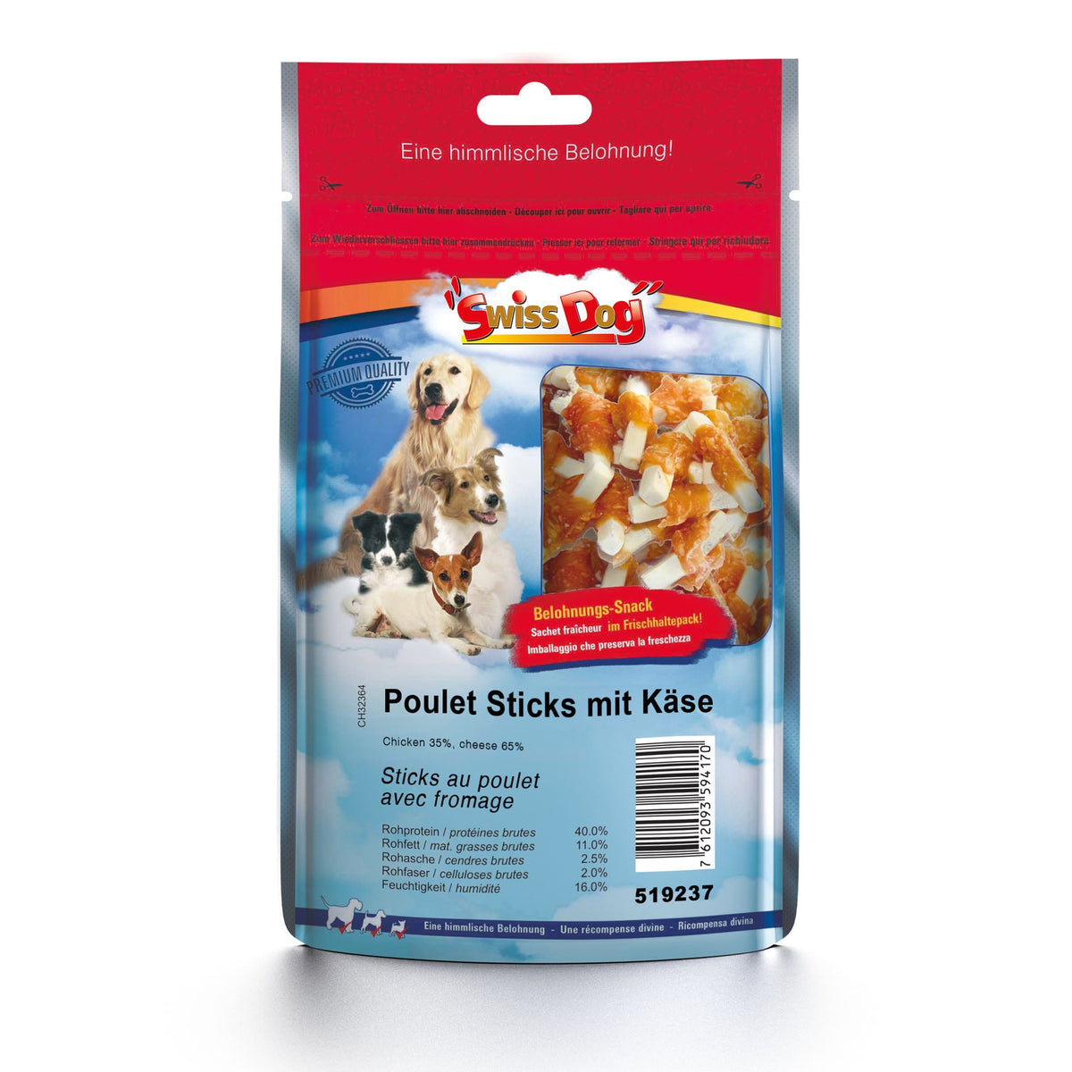 SWISSDOG Sticks Poulet Fromage