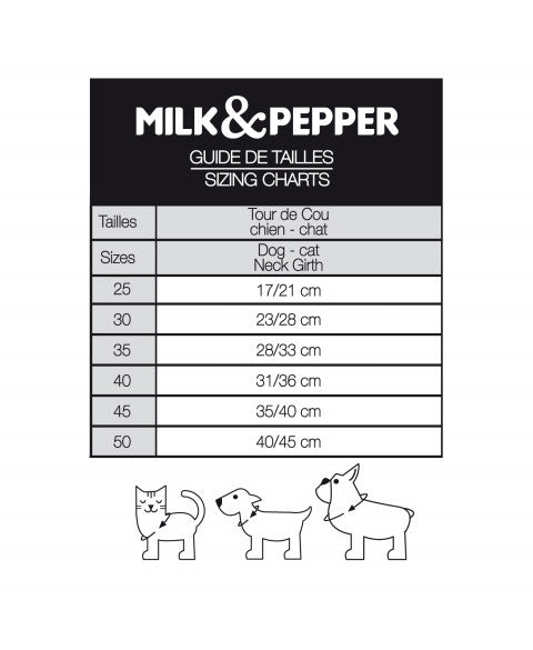 MILK & PEPPER Sigvald Bandana - guide des tailles