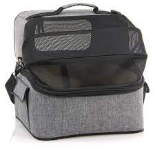 SWISSPET Sac de Transport Car Gris 37x40x42cm