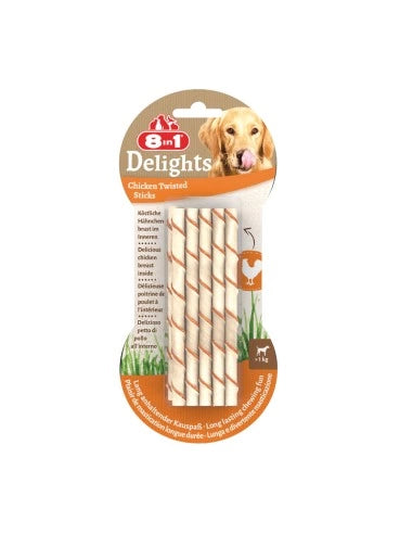 Bâtonnets torsadés pour chiens 8in1 Delights